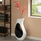 Modern floor vase, White Unique Trumpet Floor Vase, Home Interior Decoration, Modern Floor Vase, Tall Floor Vases for Entryway and Living Room And Office